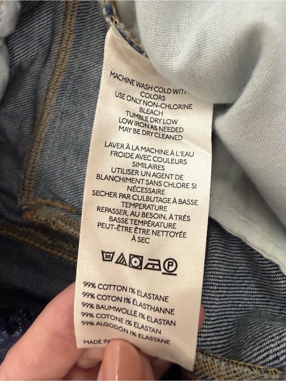 NWT Anthropologie Maeve Dark Wash Painters Mid-Rise Tapered Jeans Small - Picture 6 of 10